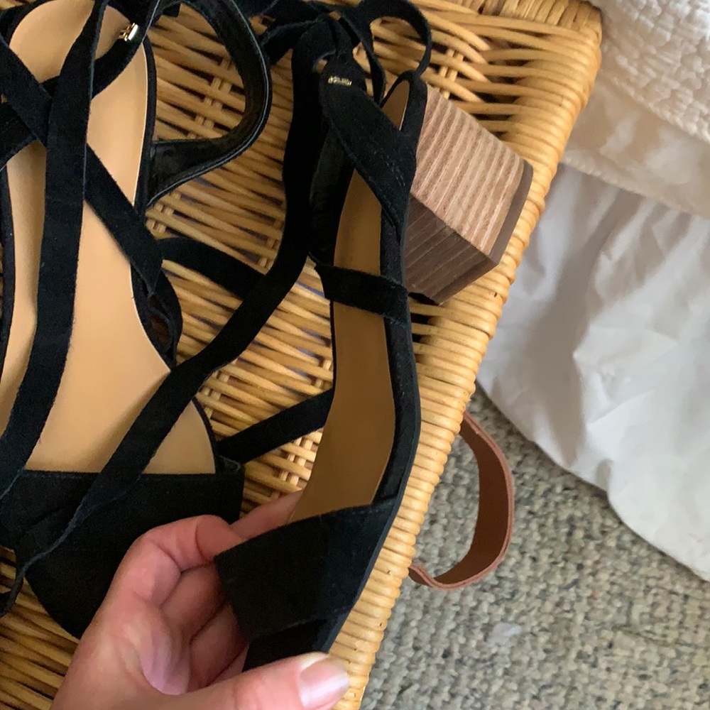 Lace up suede Tommy Hilfiger sandals